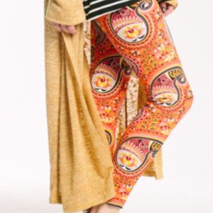 Agnes & Dora Leggings Size L Baby Suede Tandoori Trennils NWT